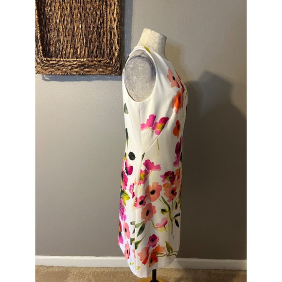 Ralph Lauren Dress 10 Floral Colorful Career Church Stretch Washable $155 - Picture 11 of 13